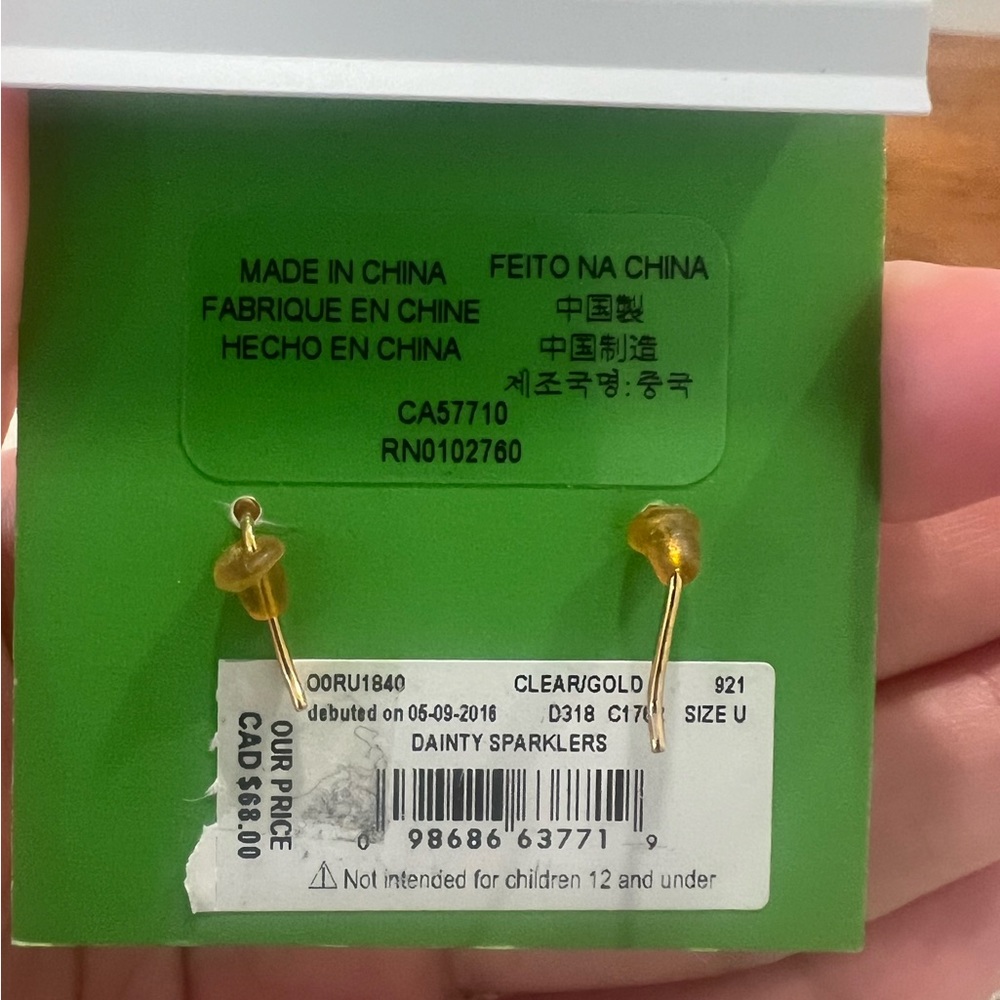 Kate Spade Dainty Sparklers Earrings! - Picture 2 of 2